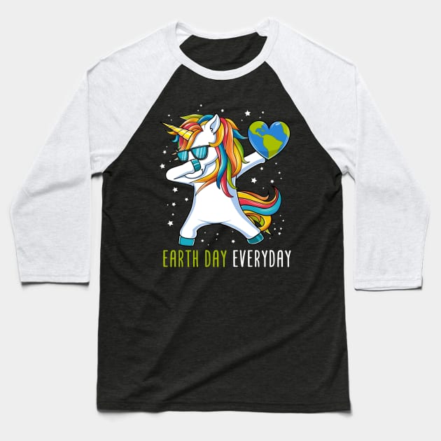 Dabbing Unicorn Earth Day Everyday Gift For Boys Kids Baseball T-Shirt by HCMGift